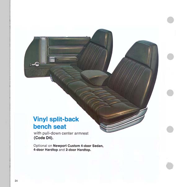 1972 Chrysler Color Trim Folder Page 46